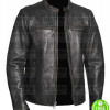 MEN'S VINTAGE BLACK LEATHER JACKET MEN'S VINTAGE BLACK LEATHER JACKET