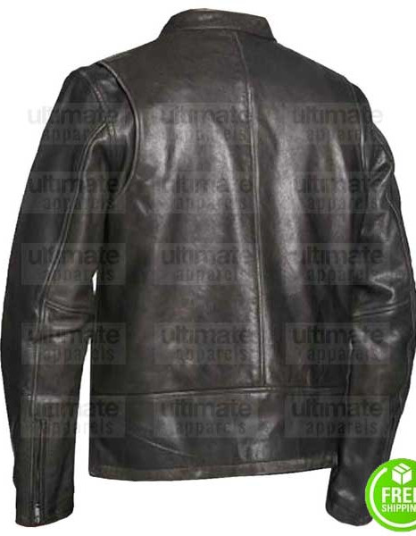 MEN'S VINTAGE BLACK LEATHER JACKET MEN'S VINTAGE BLACK LEATHER JACKET