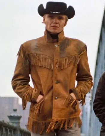 MIDNIGHT COWBOY JOE VOIGHT (JOE BUCK) BROWN JACKET