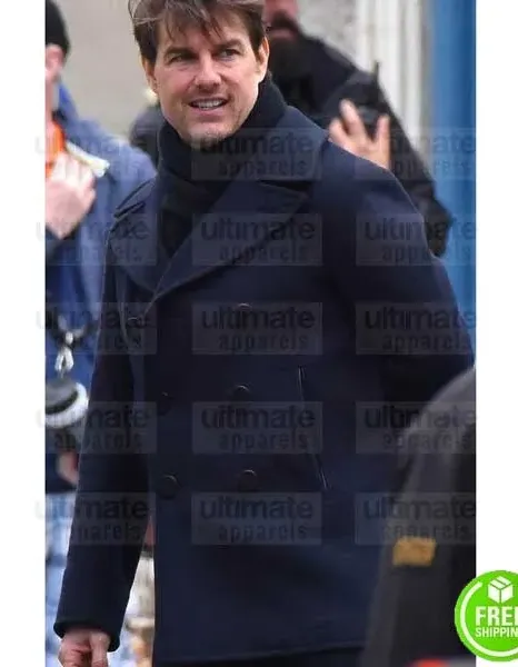 MISSION IMPOSSIBLE FALLOUT TOM CRUISE (ETHAN HUNT) BLACK WOOL COAT MISSION IMPOSSIBLE FALLOUT TOM CRUISE (ETHAN HUNT) BLACK WOOL COAT