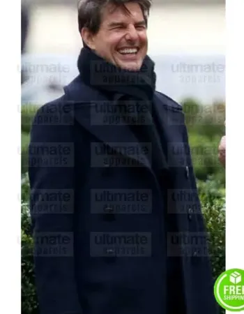 MISSION IMPOSSIBLE FALLOUT TOM CRUISE (ETHAN HUNT) BLACK WOOL COAT MISSION IMPOSSIBLE FALLOUT TOM CRUISE (ETHAN HUNT) BLACK WOOL COAT