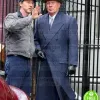 MOTHERLESS BROOKLYN BRUCE WILLIS (FRANK MINNA) BLUE WOOL COAT MOTHERLESS BROOKLYN BRUCE WILLIS (FRANK MINNA) BLUE WOOL COAT