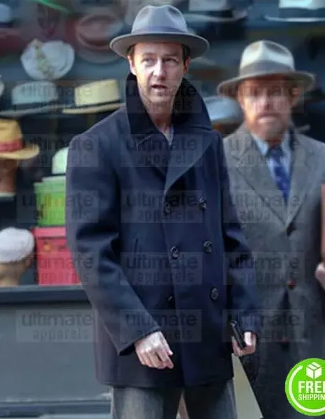 MOTHERLESS BROOKLYN EDWARD NORTON (LIONEL ESSROG) WOOL COAT
