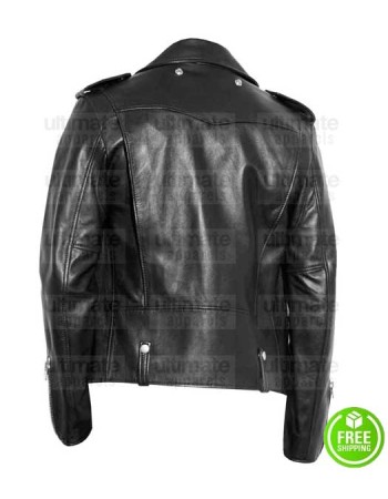MEN'S BLACK LEATHER MOTORCYCLE JACKET ONTARIO CANADA MEN'S BLACK LEATHER MOTORCYCLE JACKET ONTARIO CANADA
