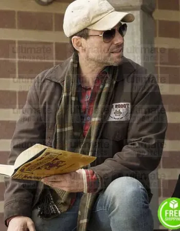 MR. ROBOT CHRISTIAN SLATER BROWN COTTON JACKET