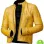 MEN'S MUSTARD YELLOW LEATHER JACKET