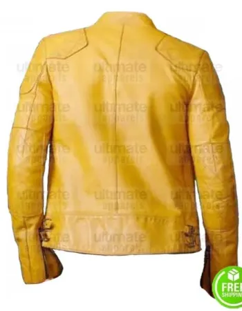 MEN'S MUSTARD YELLOW LEATHER JACKET MEN'S MUSTARD YELLOW LEATHER JACKET