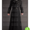 NAPOLEON STYLE FRENCH MILITARY BLACK COTTON TRENCH COAT