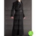 NAPOLEON STYLE FRENCH MILITARY BLACK COTTON TRENCH COAT