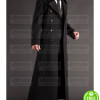 NAPOLEON STYLE FRENCH MILITARY BLACK COTTON TRENCH COAT