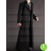 NAPOLEON STYLE FRENCH MILITARY BLACK COTTON TRENCH COAT