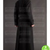 NAPOLEON STYLE FRENCH MILITARY BLACK COTTON TRENCH COAT