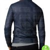 MEN'S FASHION NAVY BLUE LEATHER JACKET