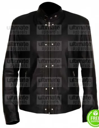 NAGE MUTANT CASEY JONES BLACK LEATHER JACKET