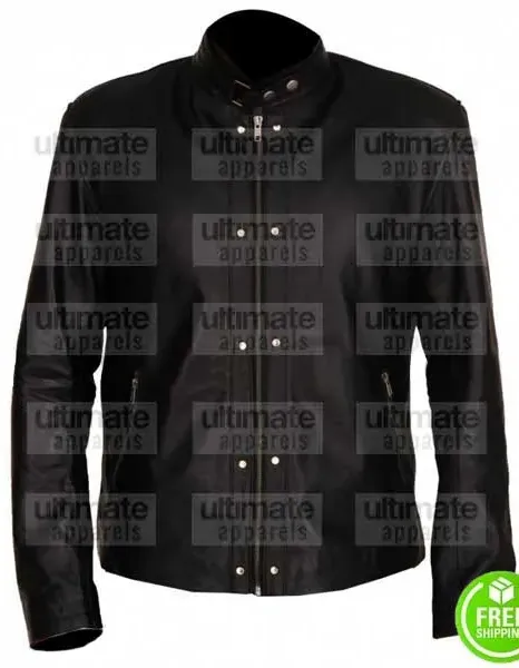 NAGE MUTANT CASEY JONES BLACK LEATHER JACKET