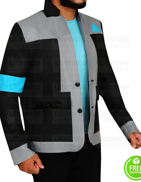 Detroit Become Human Android RK800 Connor Leather Costume Jacket Detroit Become Human Android RK800 Connor Leather Costume Jacket