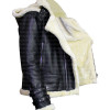 B3 SHEARLING BLACK BOMBER LEATHER JACKET B3 SHEARLING BLACK BOMBER LEATHER JACKET