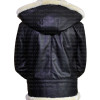 B3 SHEARLING BLACK BOMBER LEATHER JACKET B3 SHEARLING BLACK BOMBER LEATHER JACKET