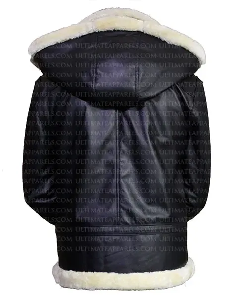 B3 SHEARLING BLACK BOMBER LEATHER JACKET B3 SHEARLING BLACK BOMBER LEATHER JACKET