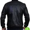 BLACK BOMBER LEATHER JACKET BLACK BOMBER LEATHER JACKET