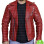BLOOD RED BIKER LEATHER JACKET