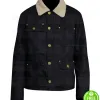 CHICAGO P.D PATRICK JOHN FLUGER BLACK FUR COLLAR JACKET