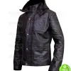 DETROIT BECOME HUMAN BRYAN DECHART BROWN HOODIE LEATHER JACKET DETROIT BECOME HUMAN BRYAN DECHART BROWN HOODIE LEATHER JACKET