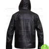 DETROIT BECOME HUMAN BRYAN DECHART BROWN HOODIE LEATHER JACKET DETROIT BECOME HUMAN BRYAN DECHART BROWN HOODIE LEATHER JACKET