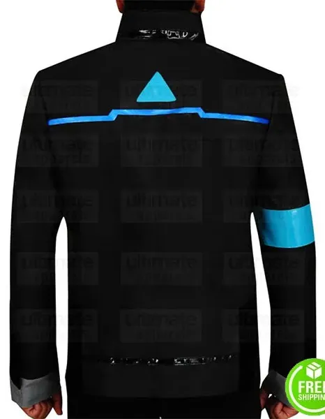 Detroit Become Human Android RK800 Connor Leather Costume Jacket Detroit Become Human Android RK800 Connor Leather Costume Jacket