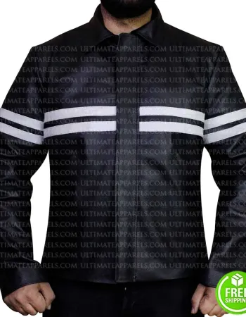 Good Will Hunting Matt Damon Black Leather Jacket