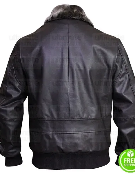 John F Kennedy JFK Air Force One Bomber Aviator Black Jacket