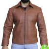 John Wick (Keanu Reeves) Brown Leather Jacket