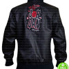 Jordan Marvin Bomber Mens Black/Red Gym Jacket Jordan Marvin Bomber Mens Black/Red Gym Jacket