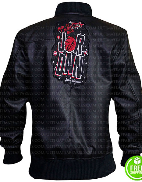 Jordan Marvin Bomber Mens Black/Red Gym Jacket Jordan Marvin Bomber Mens Black/Red Gym Jacket