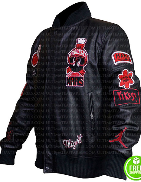 Jordan Marvin Bomber Mens Black/Red Gym Jacket Jordan Marvin Bomber Mens Black/Red Gym Jacket