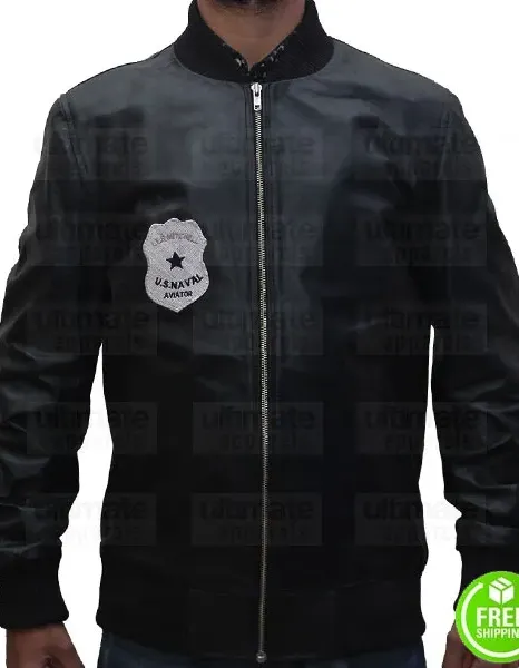 Kung Fury David Sandberg Black Leather Jacket Kung Fury David Sandberg Black Leather Jacket