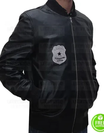 Kung Fury David Sandberg Black Leather Jacket