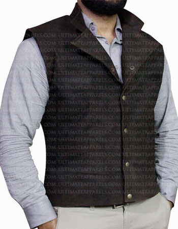MAGNIFICENT SEVEN CHRIS PRATT SUEDE LEATHER VEST