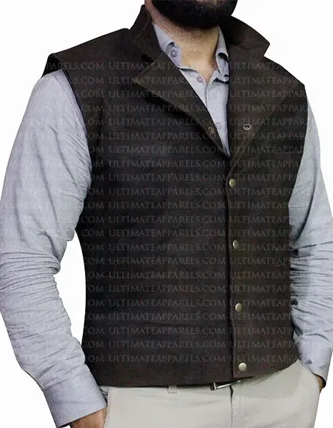 MAGNIFICENT SEVEN CHRIS PRATT SUEDE LEATHER VEST MAGNIFICENT SEVEN CHRIS PRATT SUEDE LEATHER VEST