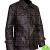 FOUR POCKETS DARK BROWN DISTRESSED LEATHER JACKET FOUR POCKETS DARK BROWN DISTRESSED LEATHER JACKET