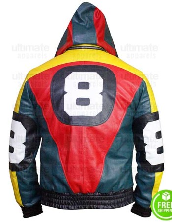 Michael Hoban 8 Ball Bomber Black Jacket