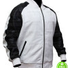 POWER 50 CENT (KANAN) BLACK AND WHITE LEATHER JACKET POWER 50 CENT (KANAN) BLACK AND WHITE LEATHER JACKET