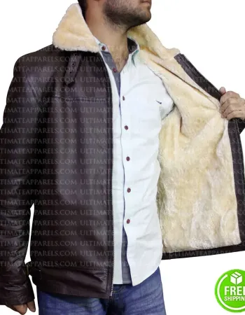 B3 RAF BROWN SHEARLING LEATHER JACKET B3 RAF BROWN SHEARLING LEATHER JACKET