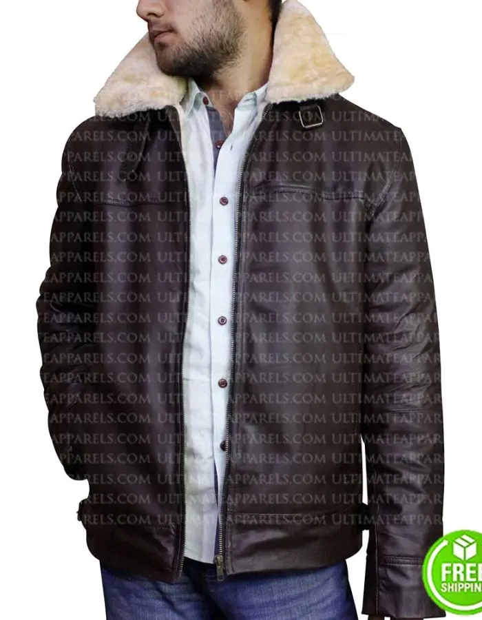 B3 RAF BROWN SHEARLING LEATHER JACKET B3 RAF BROWN SHEARLING LEATHER JACKET