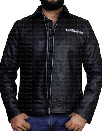 SONS OF ANARCHY BLACK LEATHER JACKET