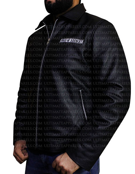 SONS OF ANARCHY BLACK LEATHER JACKET