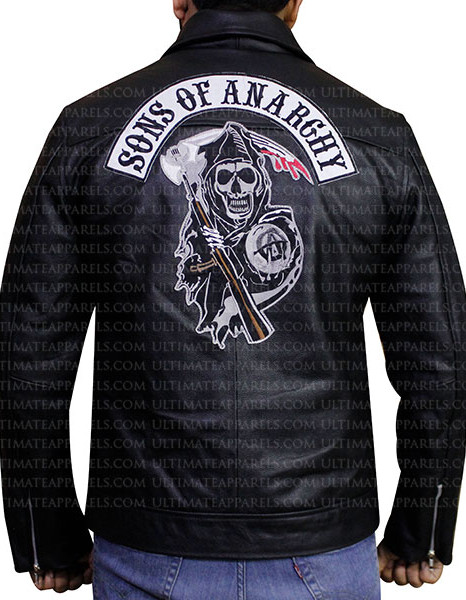 SONS OF ANARCHY BLACK LEATHER JACKET