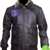 John F Kennedy JFK Air Force One Bomber Aviator Black Jacket