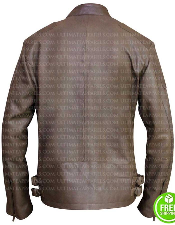 VINTAGE SLIM FIT LIGHT BROWN LEATHER JACKET VINTAGE SLIM FIT LIGHT BROWN LEATHER JACKET