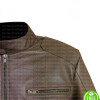 VINTAGE SLIM FIT LIGHT BROWN LEATHER JACKET VINTAGE SLIM FIT LIGHT BROWN LEATHER JACKET